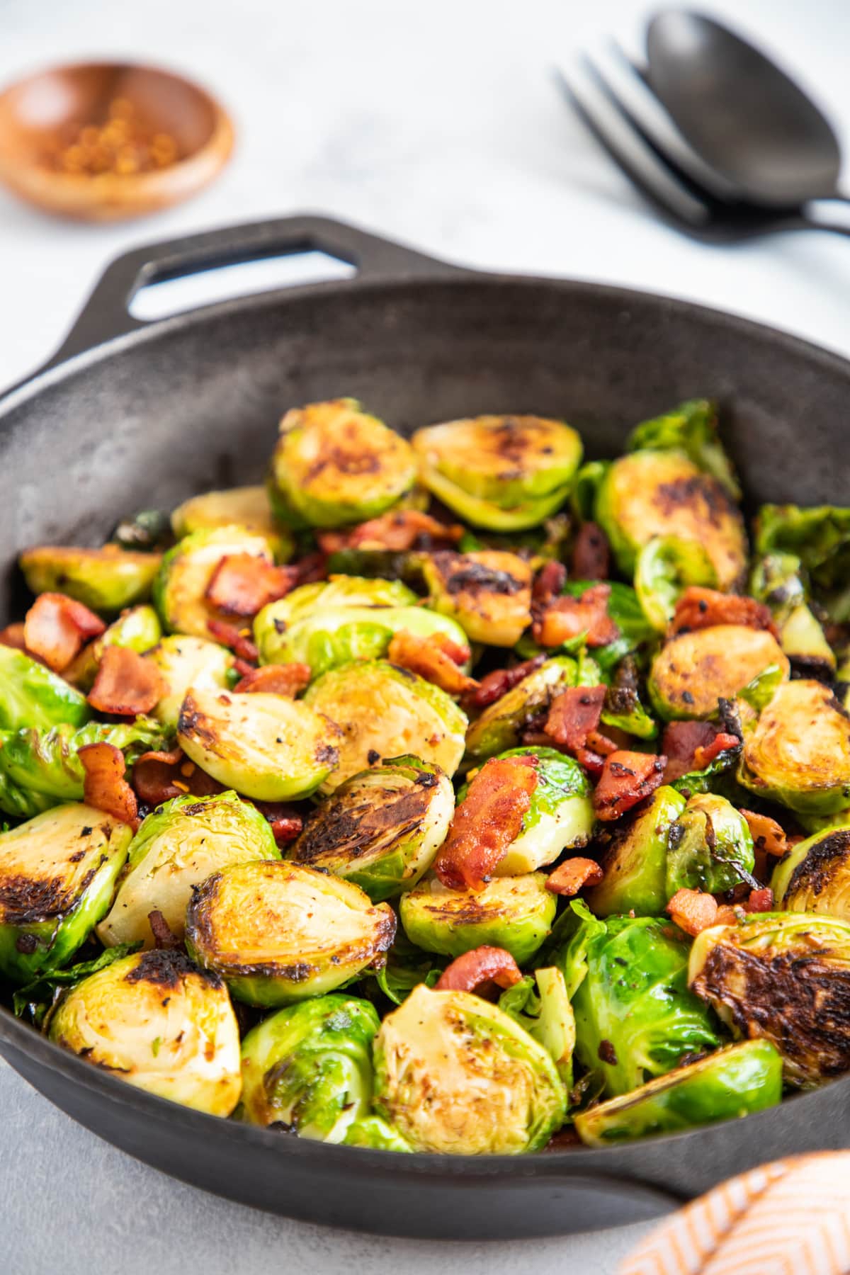 Coles de Bruselas con Tocino My Dominican Kitchen