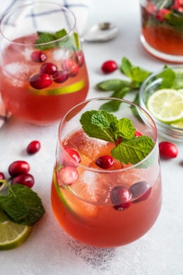 Cranberry Mojito Cocktail