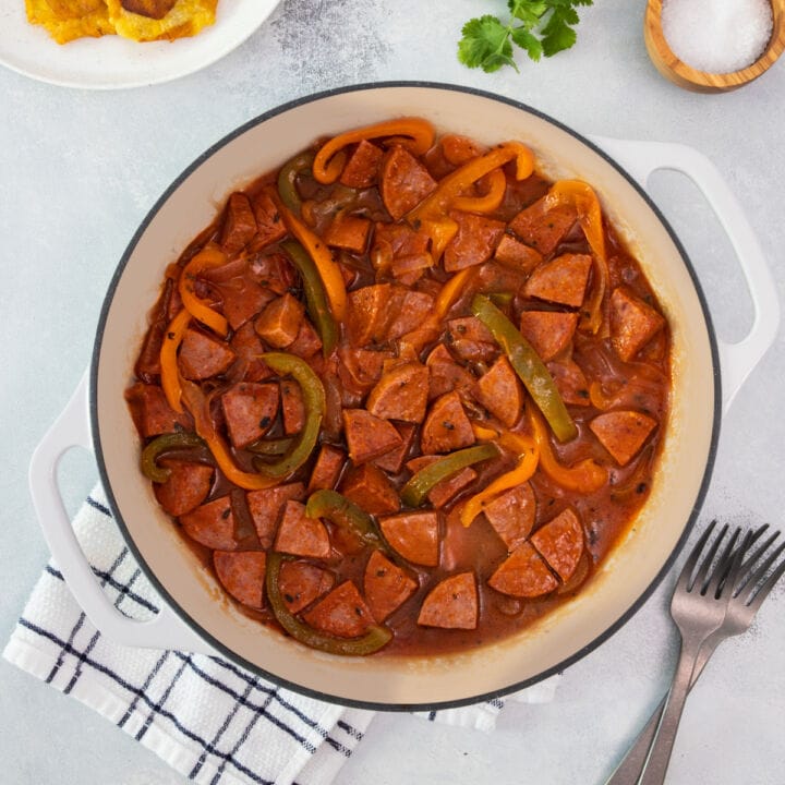 Salami Guisado Dominicano My Dominican Kitchen