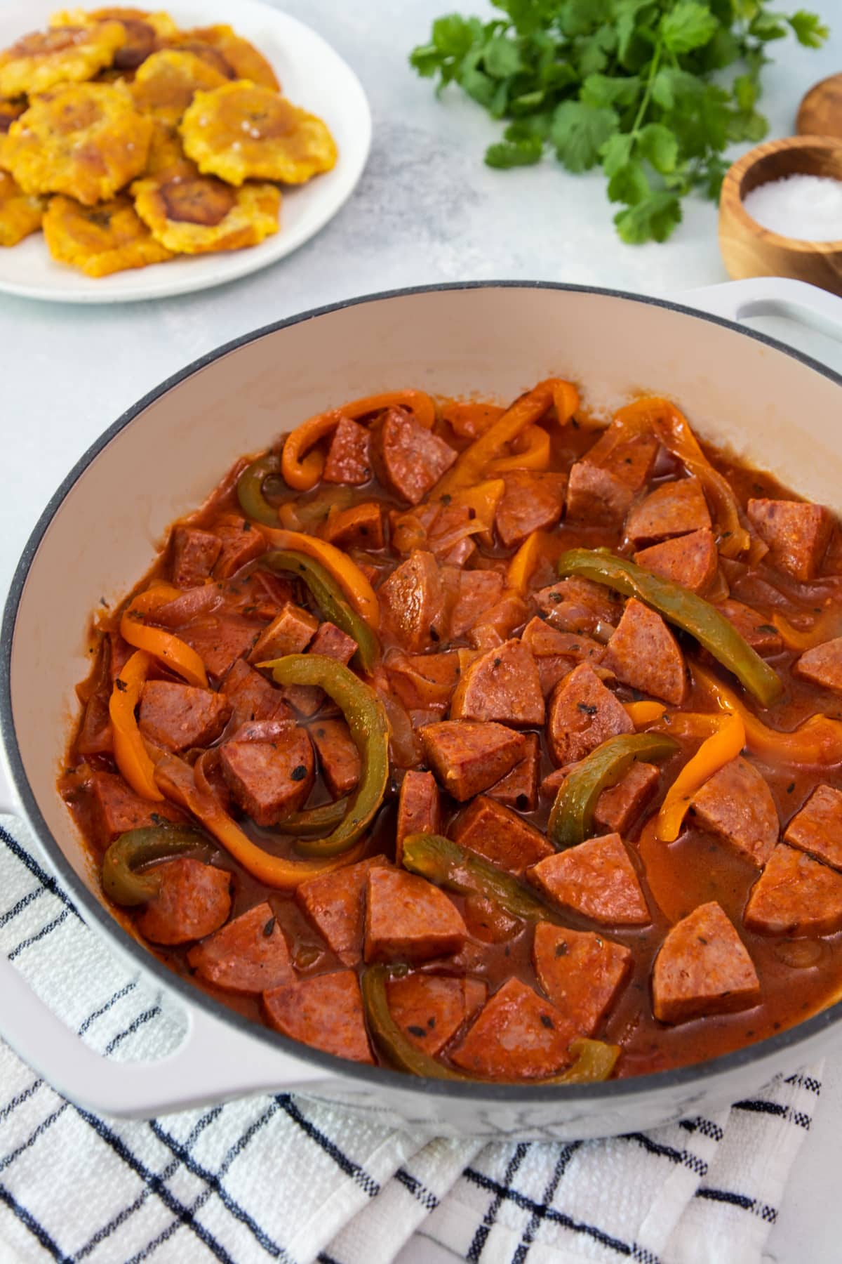 Salami Guisado Dominicano My Dominican Kitchen